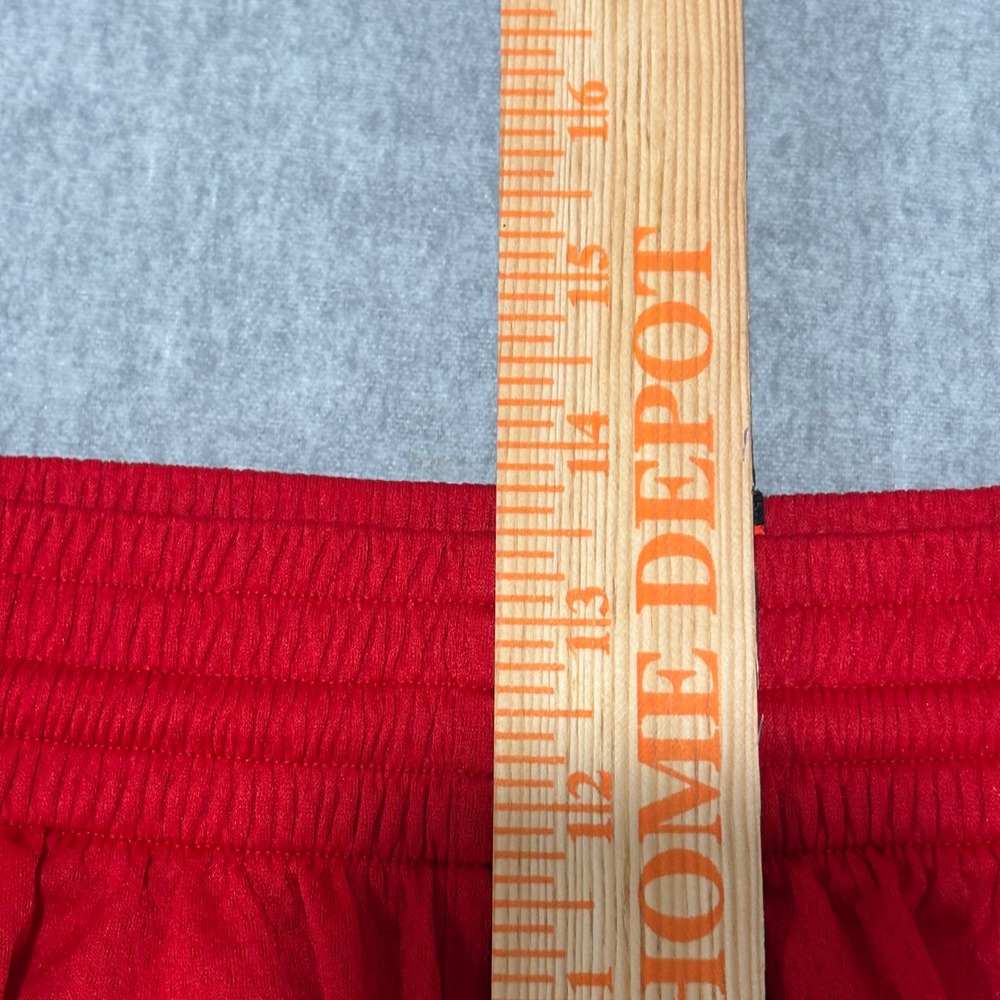 Adidas Mens Basketball Shorts Red Black White 3 Stripe Mesh Size Large RN 88387 - Picture 11 of 15